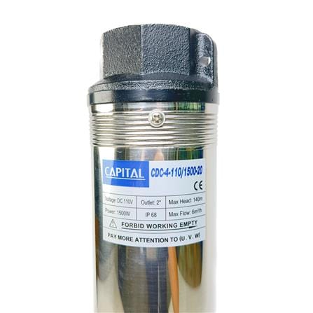 ปั๊มน้ำบาดาล CAPITAL SOLAR CDC-4-110/1500-20 1500 วัตต์_6