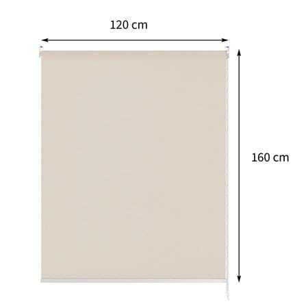 ผ้าม่านม้วน HOME LIVING STYLE SUNSCREEN SOLAR 120x160 ซม. สีครีม_6