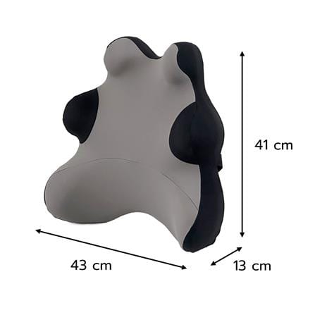 เบาะรองหลัง HOME LIVING STYLE FROST-H 16x16.5 นิ้ว สีดำ/เทา_12