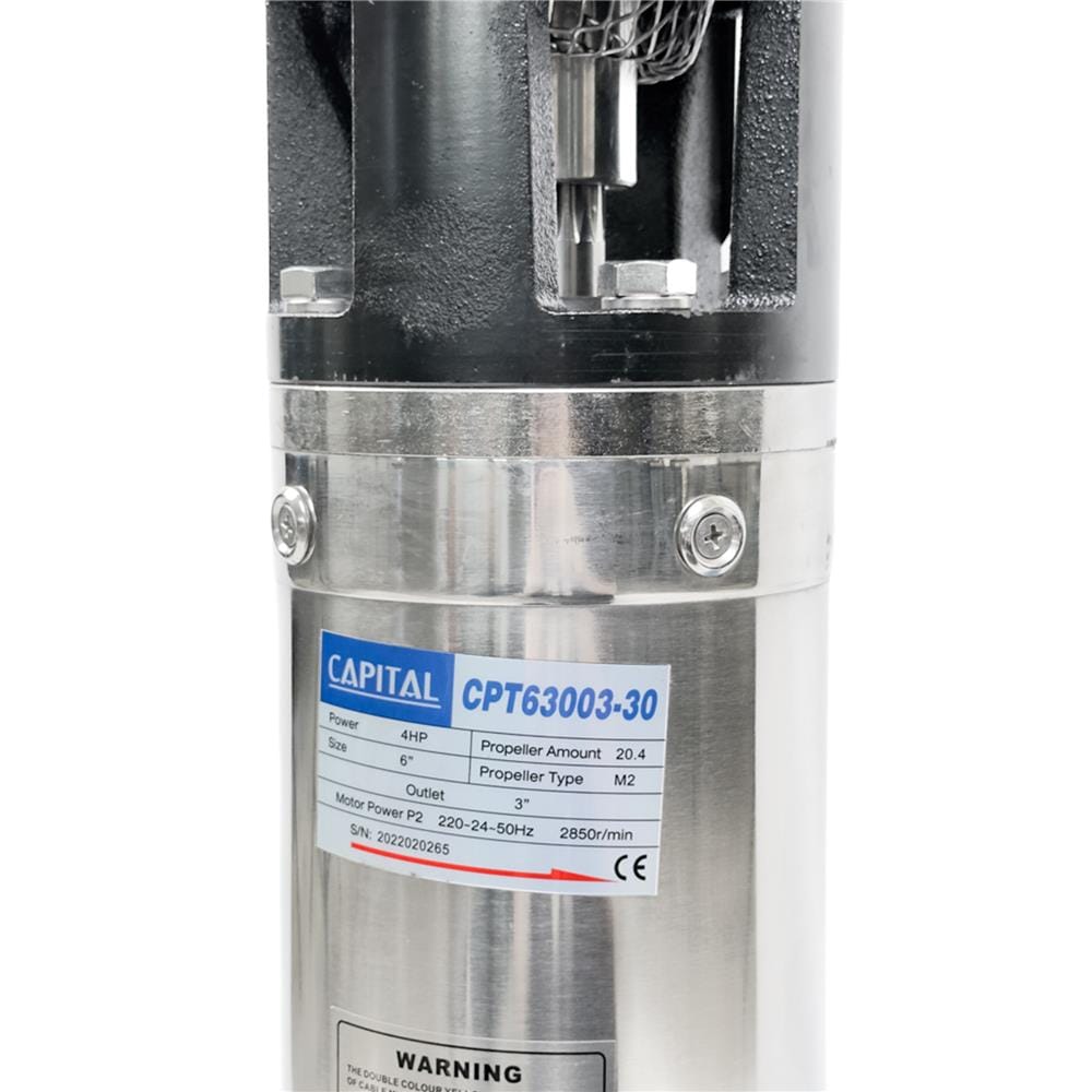ปั๊มบาดาล บ่อ 6 นิ้ว CAPITAL CPT63003-30 3000 วัตต์