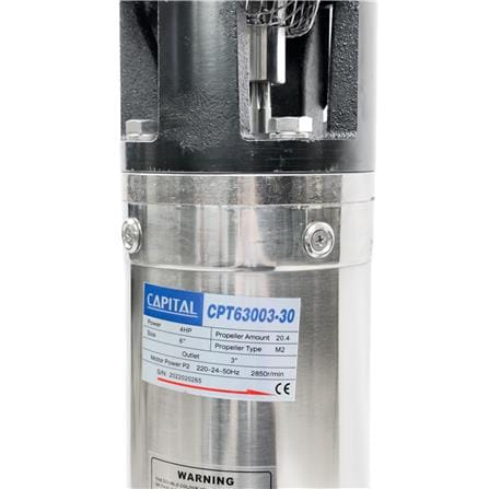 ปั๊มบาดาล บ่อ 6 นิ้ว CAPITAL CPT63003-30 3000 วัตต์_5