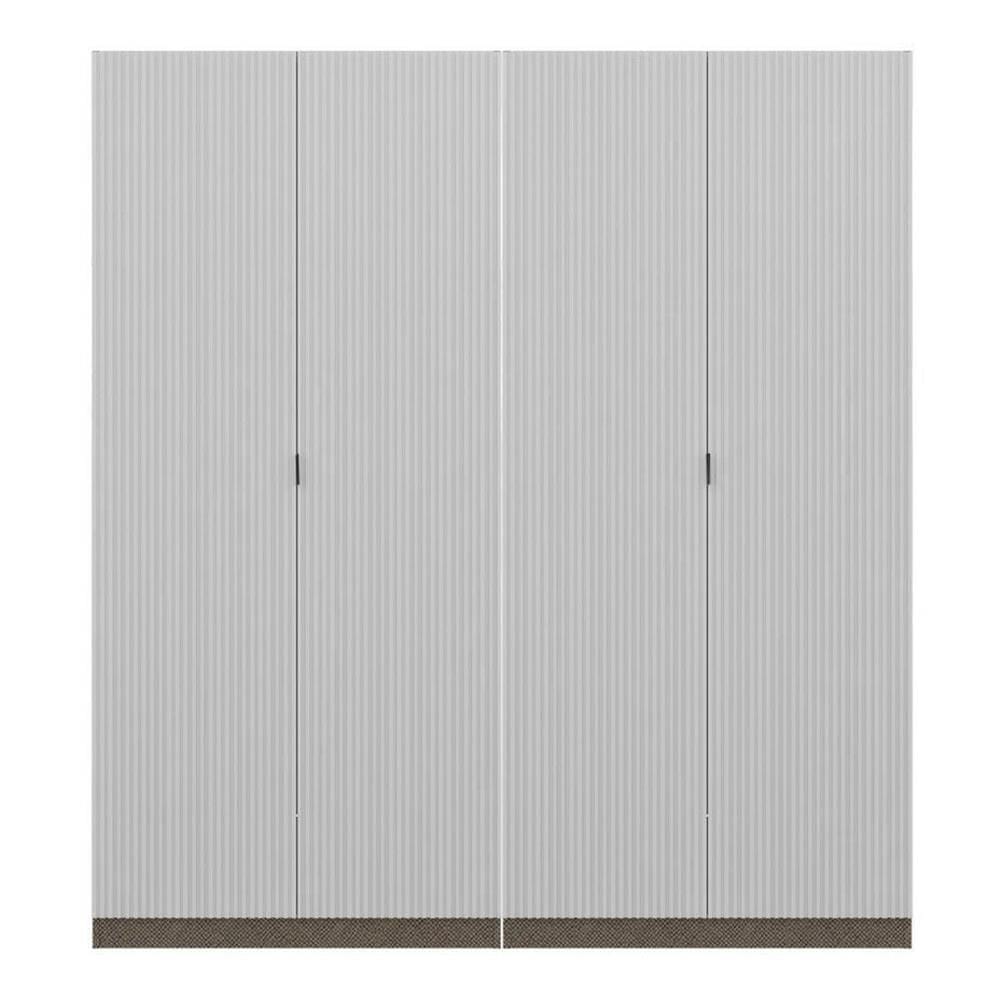 ตู้เสื้อผ้า 4 บานเปิด SB BUILT IN WARDROBE PLUS 59063234 200 ซม. สีเทา