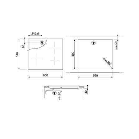 เตาฝัง+เครื่องดูดควัน SMEG SE264TD1+KBT900NE_9