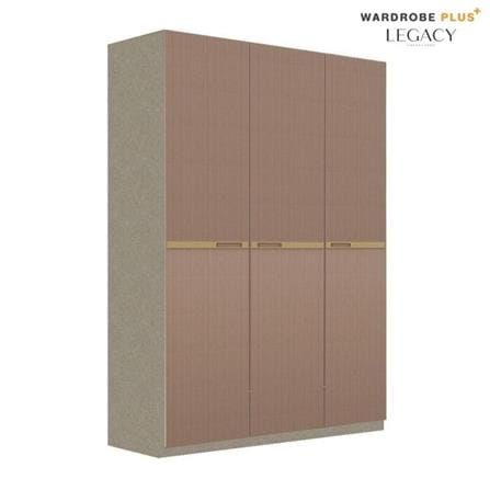 ตู้เสื้อผ้า 3 บานเปิด SB BUILT IN WARDROBE PLUS 59062809 150 ซม. สีวอลนัท_1