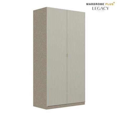 ตู้เสื้อผ้า 2 บานเปิด SB BUILT IN WARDROBE PLUS 59062799 100 ซม. สีเทา_1