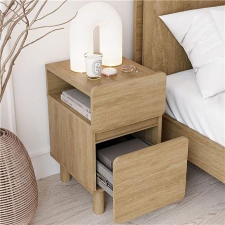 ตู้ข้างเตียง SB FURNITURE SKIFT 19240772 35 ซม. สีไม้อ่อน_3