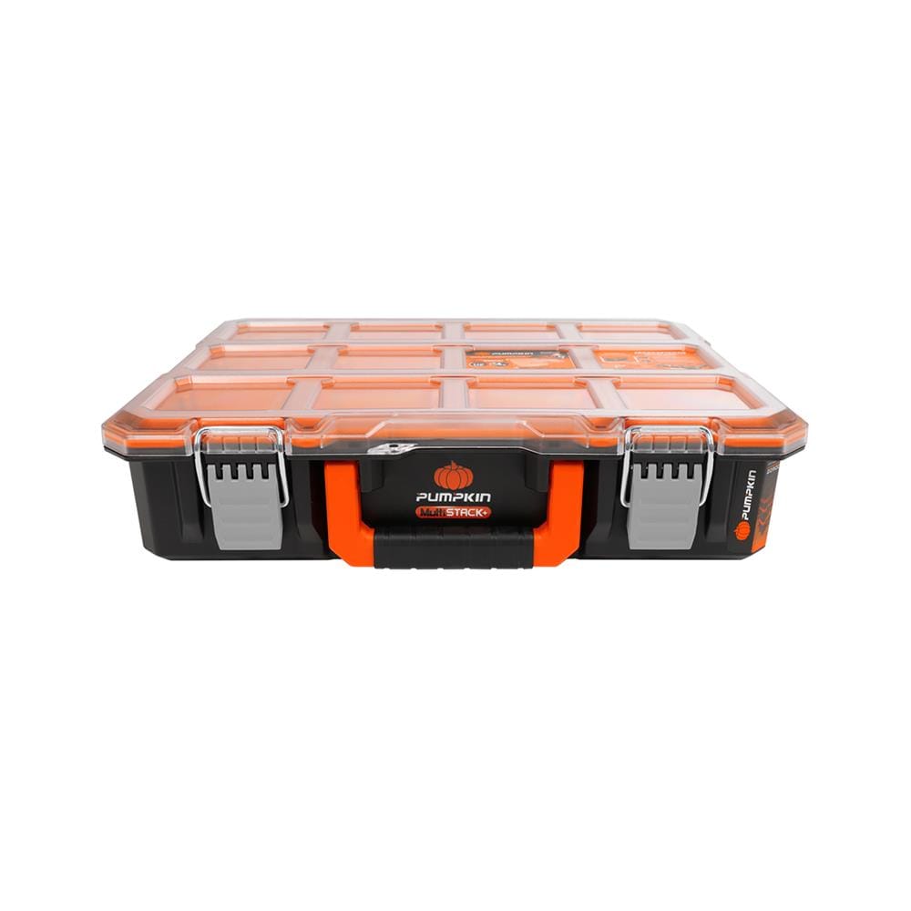กล่องเครื่องมือ PUMPKIN PTT-MST110R 110 มม. 10 ช่อง สีส้ม/ดำ
