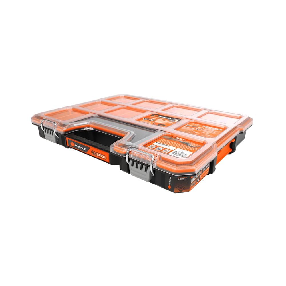 กล่องเครื่องมือ PUMPKIN PTT-MST65R 65 มม. 10 ช่อง สีส้ม/ดำ