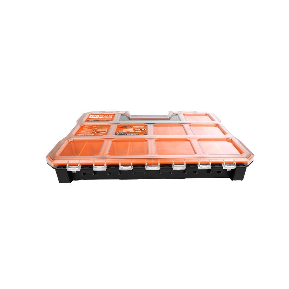 กล่องเครื่องมือ PUMPKIN PTT-MST65R 65 มม. 10 ช่อง สีส้ม/ดำ