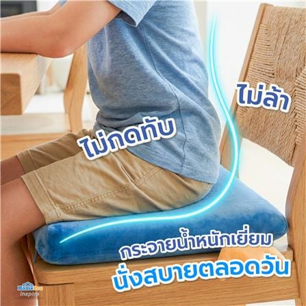เบาะรองนั่ง SNAZZ LITTLE-P 15X15 นิ้ว สีฟ้า_8