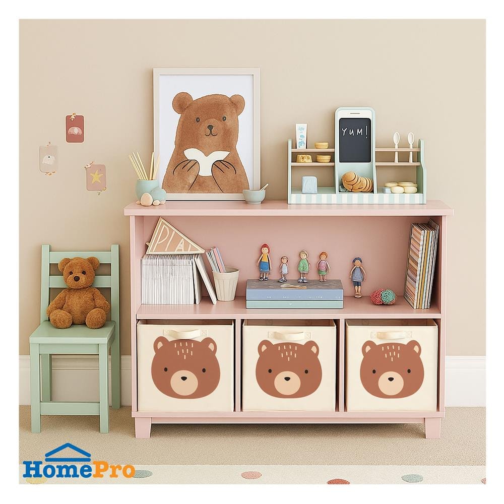 กล่องผ้าพับ STACKO LITTLE-B 33x38x33 ซม. สีน้ำตาล