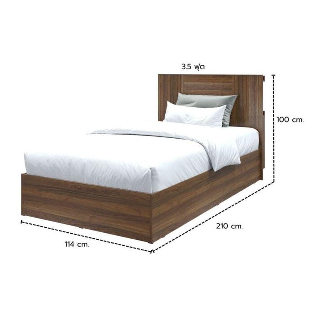 เตียง 3.5 ฟุต KONCEPT KUMAMOTO 19237091 สีวอลนัท