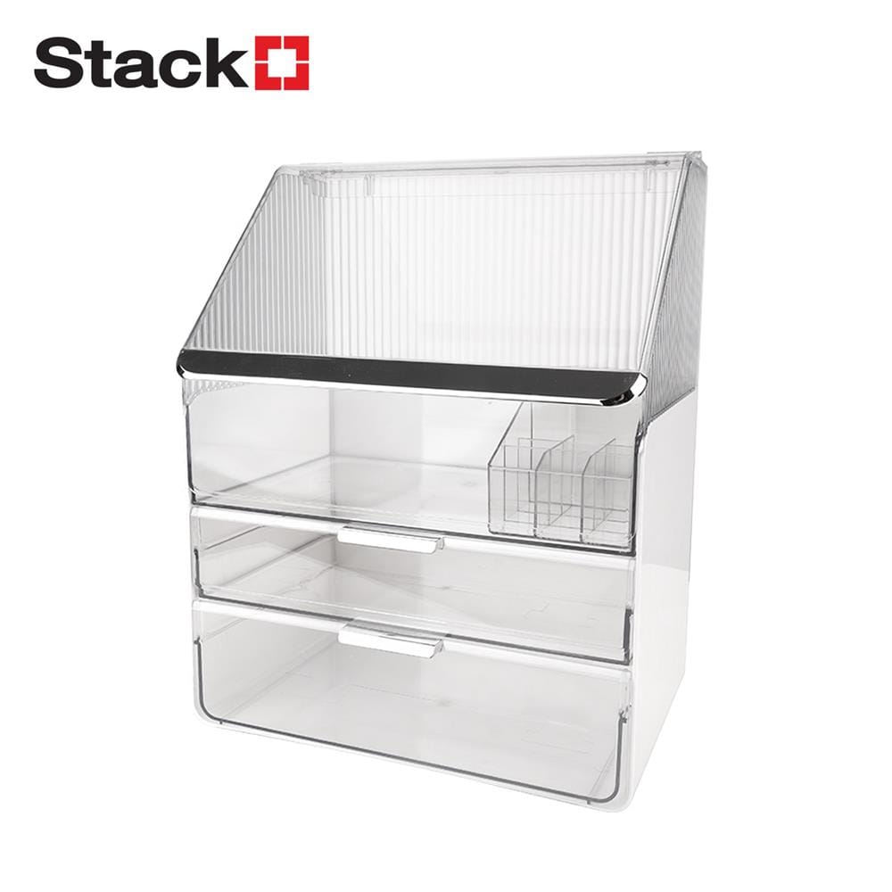 กล่องลิ้นชักจัดเก็บเครื่องสำอาง STACKO BREIS 30x20.5x37.5 สีใส_1
