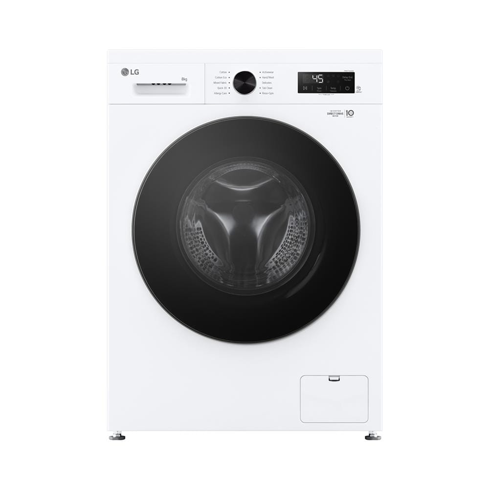 เครื่องซักผ้าฝาหน้า LG FB1208S5W 8 กก. 1200 RPM อินเวอร์เตอร์ สีขาว