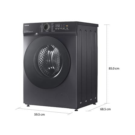 เครื่องซักอบผ้าฝาหน้า TOSHIBA TWD-T21BU140UWT(MG) 13/8 กก. อินเวอร์เตอร์ สีดำ_6