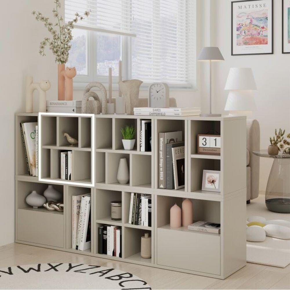 ตู้เตี้ย SB FURNITURE VENTO 19240069 40 ซม. สีครีม
