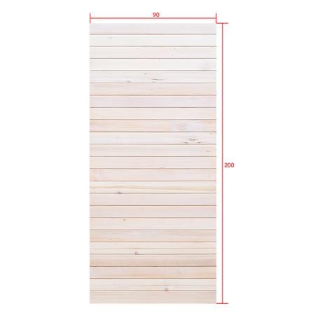 ประตูไม้เฮมล็อกเฟอร์ ไม่เจาะลูกบิด D2D ECO PINE-801 90x200 ซม. สีธรรมชาติ_4