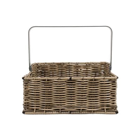 ตะกร้าหวายเทียมทรงสี่เหลี่ยมมีหูหิ้ว KECH HAZEL 26.3x26.3x24.5 ซม._2