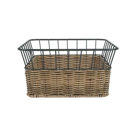 ตะกร้าหวายเทียมทรงสี่เหลี่ยมจัตุรัส KECH HAZEL 26.7x26.7x13.8 ซม._2