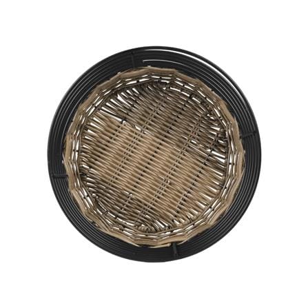 ตะกร้าหวายเทียมทรงกลมสูง KECH HAZEL 25x25x15 ซม._2
