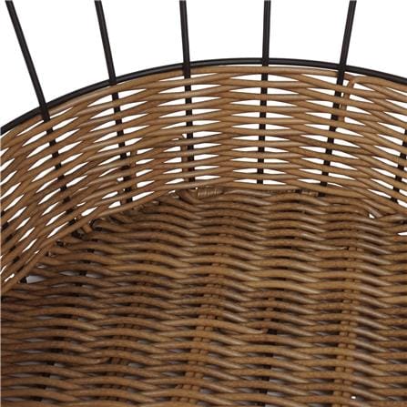 ตะกร้าหวายเทียมทรงกลม KECH HAZEL 30.6x30.6x12.5 ซม._3