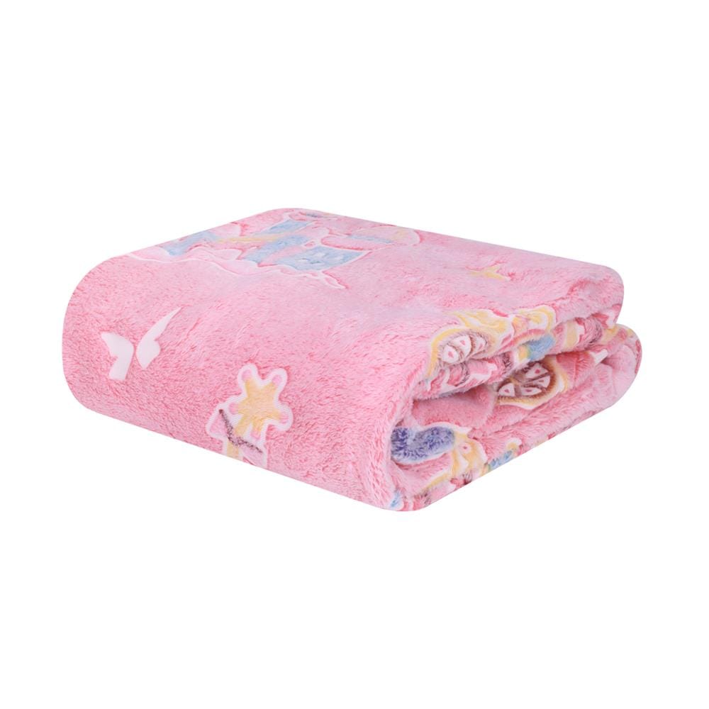 ผ้าห่มเรืองแสง SNAZZ CASTLE 50x60 นิ้ว สี PINK_0