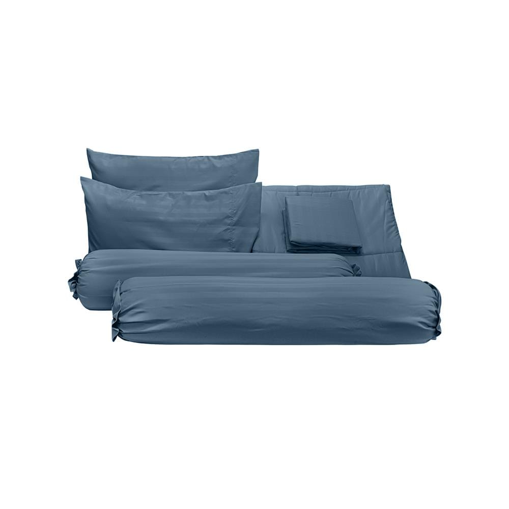 ชุดผ้าปูที่นอน 6 ฟุต (ชุด 6 ชิ้น) PICASSO CLASSIC IRIS SEA BLUE