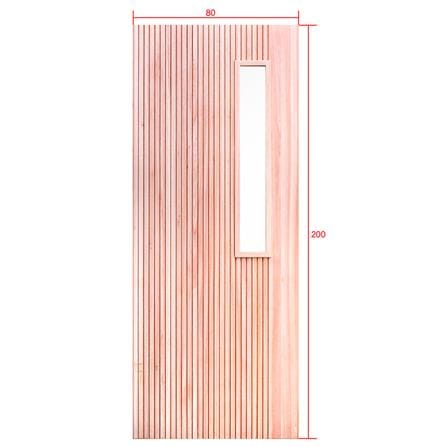 ประตูไม้เรดแกรนด์ดิส ไม่เจาะลูกบิด D2D-914 80x200 ซม. สีธรรมชาติ_4