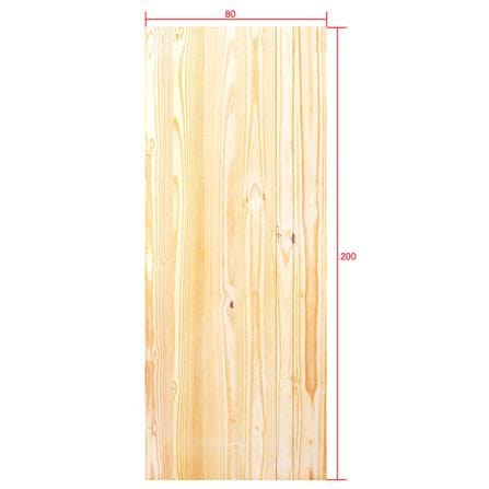 ประตูไม้สนนิวซีแลนด์ ไม่เจาะลูกบิด D2D ECO PINE-812 80x200 ซม. สีธรรมชาติ_4