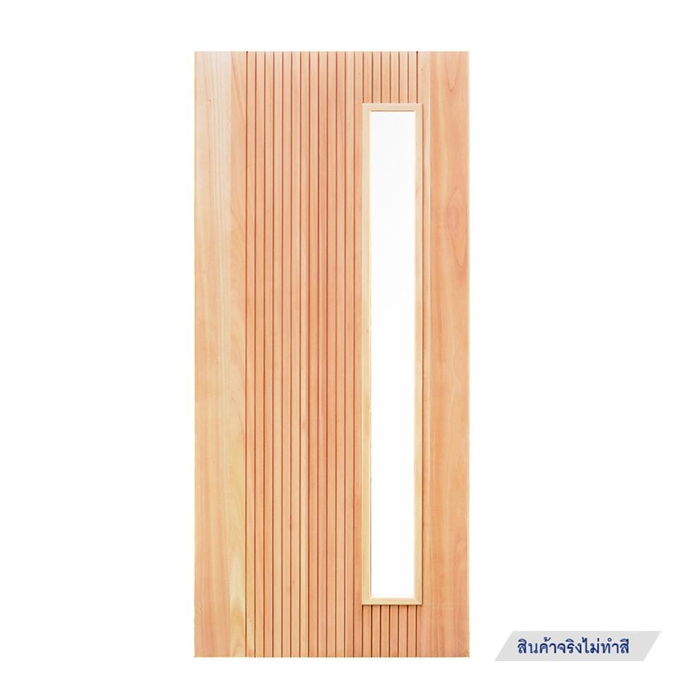 ประตูไม้เรดแกรนด์ดิส ไม่เจาะลูกบิด D2D D2D-913 90x200 ซม. สีธรรมชาติ