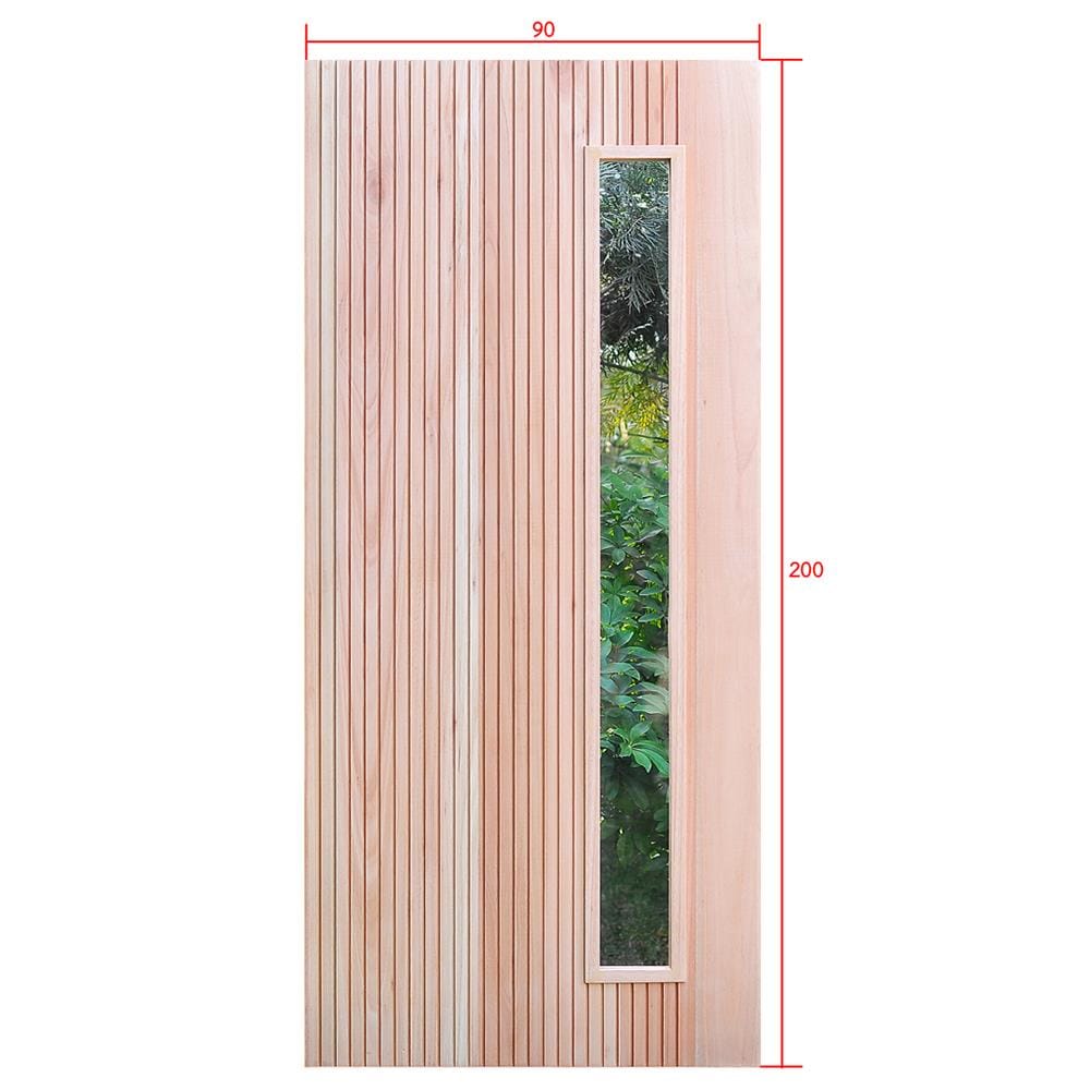 ประตูไม้เรดแกรนด์ดิส ไม่เจาะลูกบิด D2D D2D-912 90x200 ซม. สีธรรมชาติ