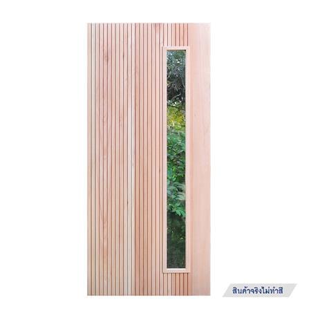 ประตูไม้เรดแกรนด์ดิส ไม่เจาะลูกบิด D2D D2D-912 90x200 ซม. สีธรรมชาติ_0