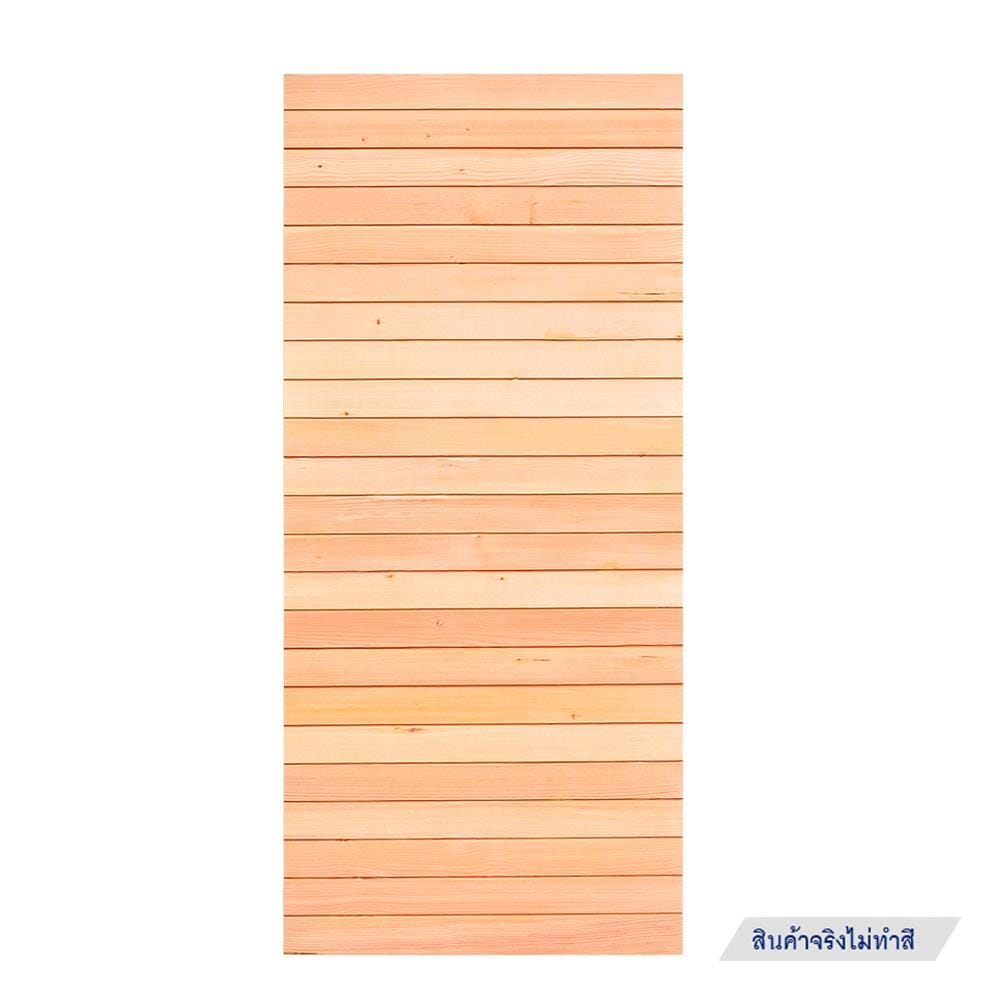 ประตูไม้ดักลาสเฟอร์ ไม่เจาะลูกบิด D2D ECOP PINE-801 90x200 ซม. สีธรรมชาติ