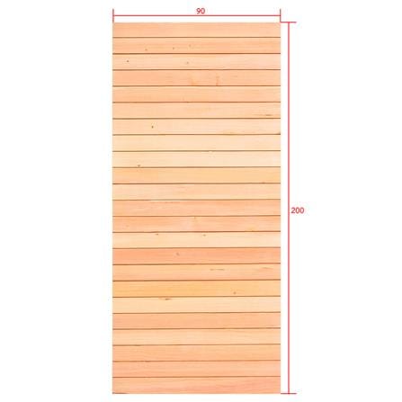 ประตูไม้ดักลาสเฟอร์ ไม่เจาะลูกบิด D2D ECOP PINE-801 90x200 ซม. สีธรรมชาติ_4