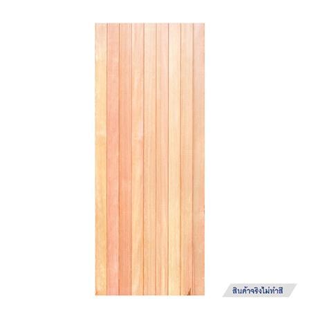 ประตูไม้ดักลาสเฟอร์ ไม่เจาะลูกบิด D2D EcoPine-802 80x200 ซม. สีธรรมชาติ_0