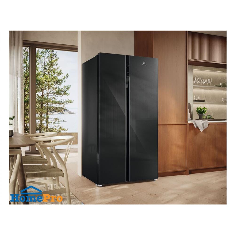 ตู้เย็น SIDE BY SIDE ELECTROLUX ESE6205B-B 22.0 คิว กระจกดำ อินเวอร์เตอร์