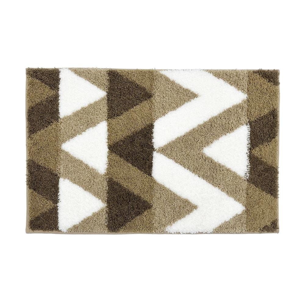 พรม HOME LIVING STYLE ZIGZAG 45x70 ซม. สีน้ำตาล