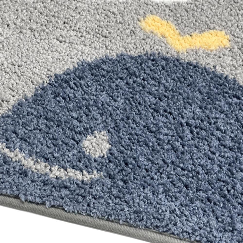 พรม HOME LIVING STYLE WHALE 45x70 ซม. สีเทา
