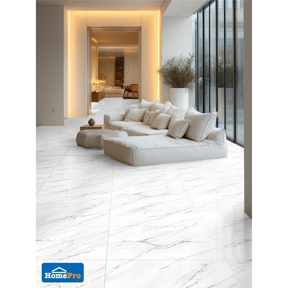 กระเบื้องพื้น 30x60 ซม. DURAGRES วาสไวท์ ขาว 1.44 ตร.ม.