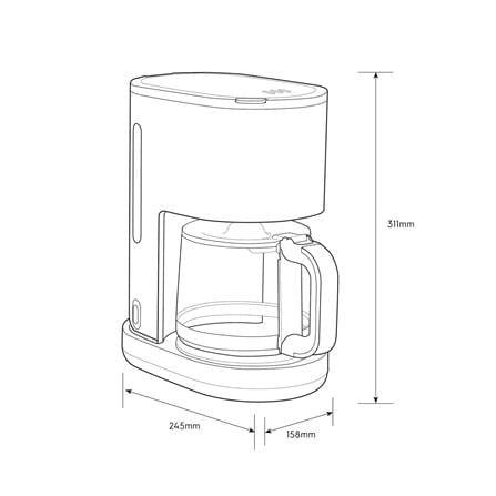 เครื่องชงกาแฟดริป ELECTROLUX E2CM1-200W สีขาว_6