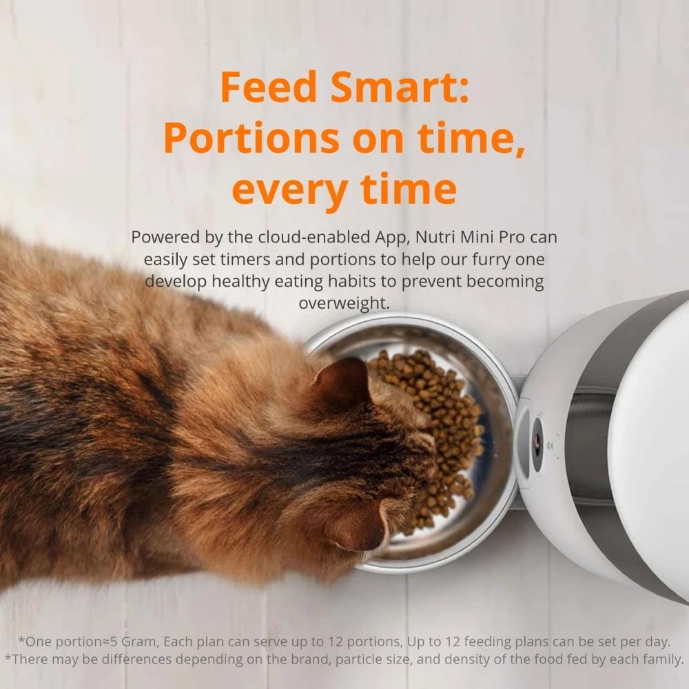 เครื่องให้อาหารสัตว์เลี้ยง PETONEER NUTRIVUE FEEDER PF008 สีขาว