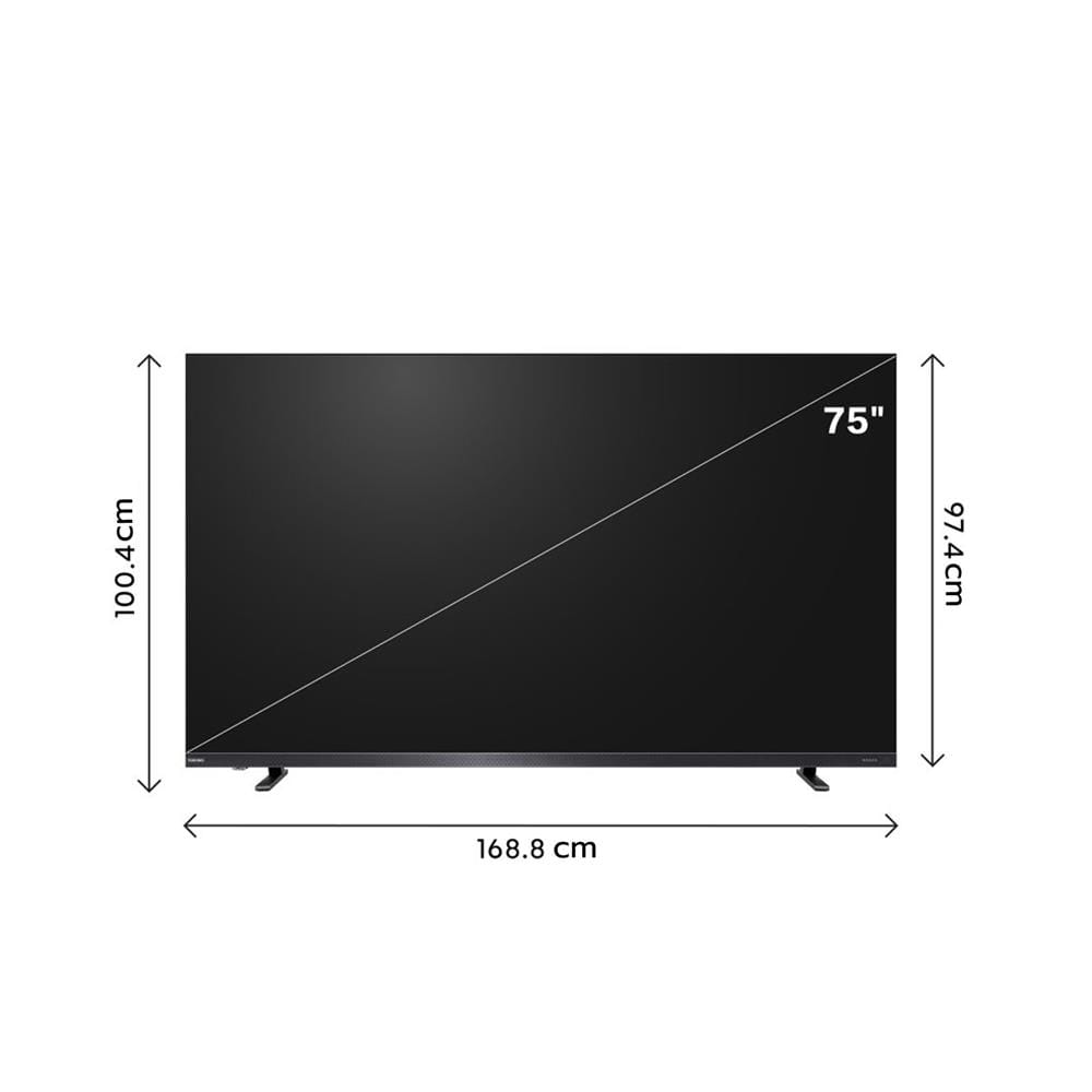 ทีวีมินิแอลอีดี 75 นิ้ว TOSHIBA (4K, MINI LED, VIDAA) 75Z770RP