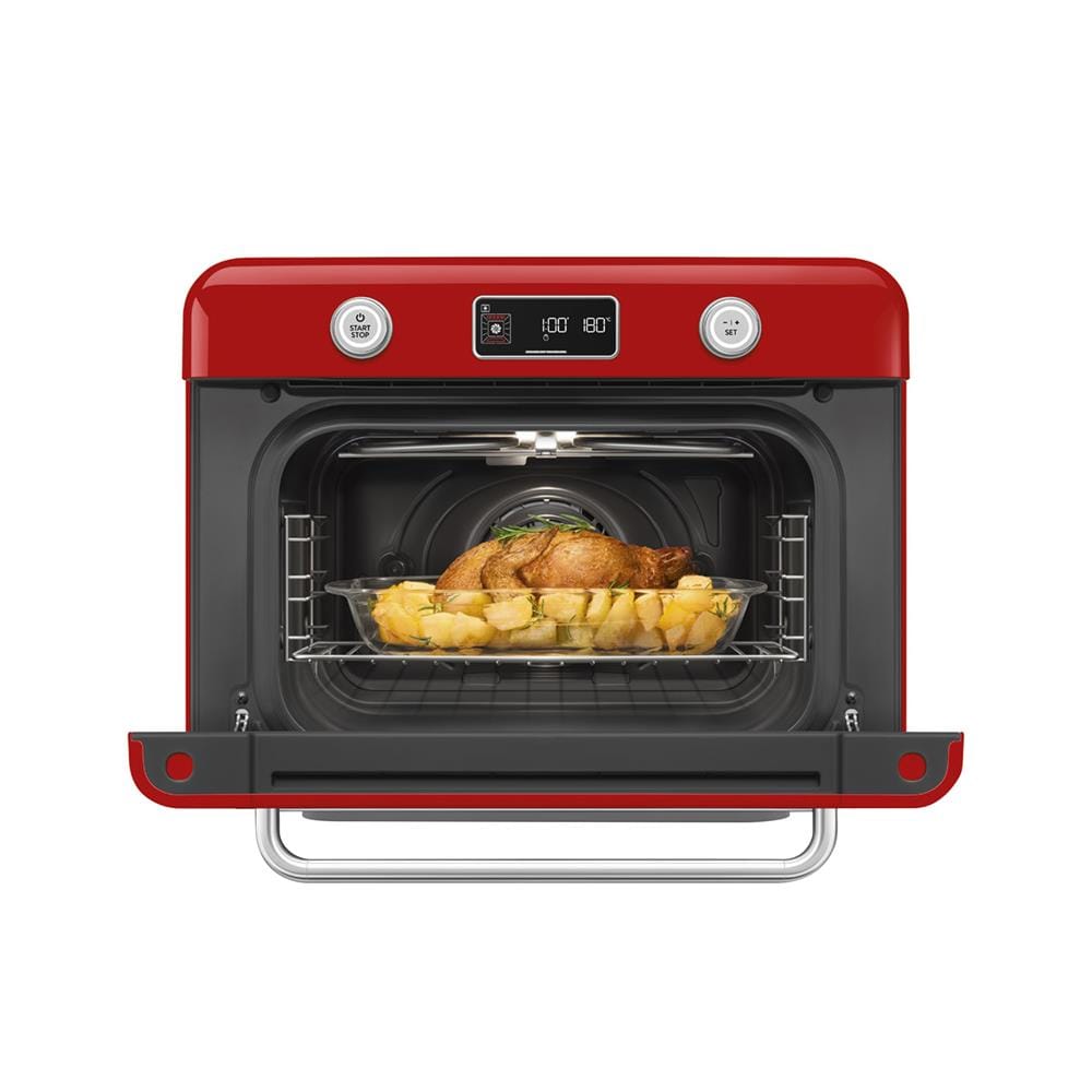 เตาอบเล็กแมนนวล SMEG COF01RDEU สีแดง
