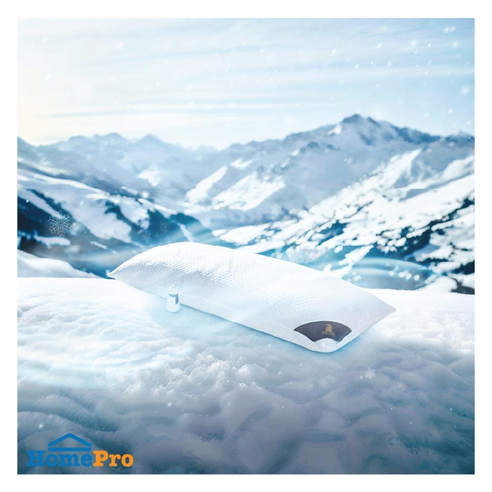 หมอน BODY ไมโครไฟเบอร์ DUNLOPILLO SNOWTEMP 19x49 นิ้ว สีขาว