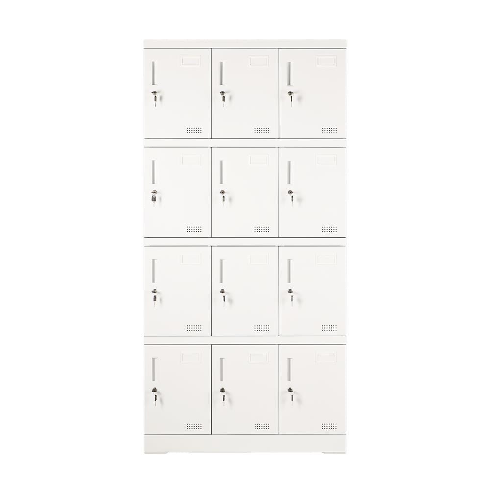 ตู้ล็อกเกอร์ 12 ประตู FURDINI KULLEN FYD-LK-12 90 ซม. สีขาว