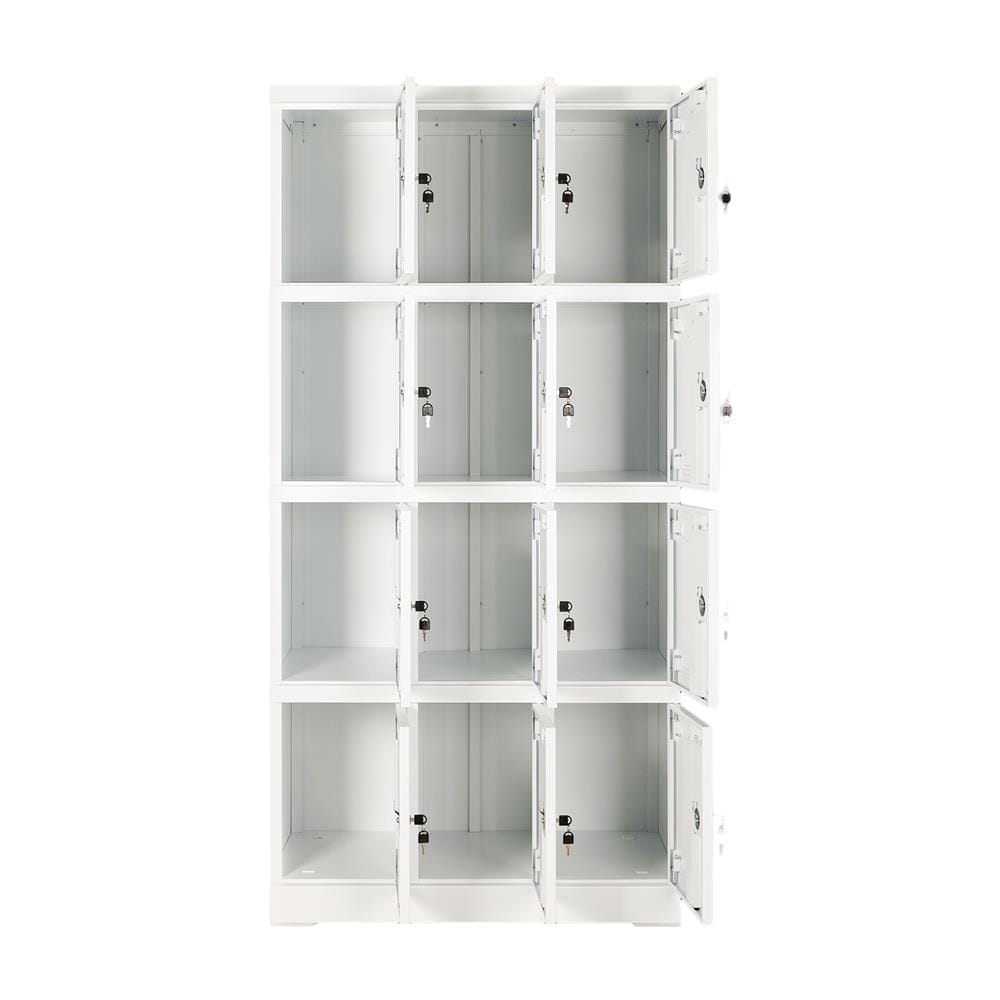ตู้ล็อกเกอร์ 12 ประตู FURDINI KULLEN FYD-LK-12 90 ซม. สีขาว