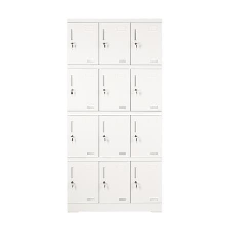 ตู้ล็อกเกอร์ 12 ประตู FURDINI KULLEN FYD-LK-12 90 ซม. สีขาว_1