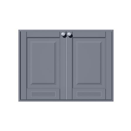 บานซิงค์คู่ช่องระบาย STARMARK ALICE V2 85x66 ซม. สีไทเทเนียมเกรย์