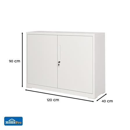ตู้เหล็ก บานเปิด FURDINI KULLEN FYD-W003 120 ซม. สีขาว_8