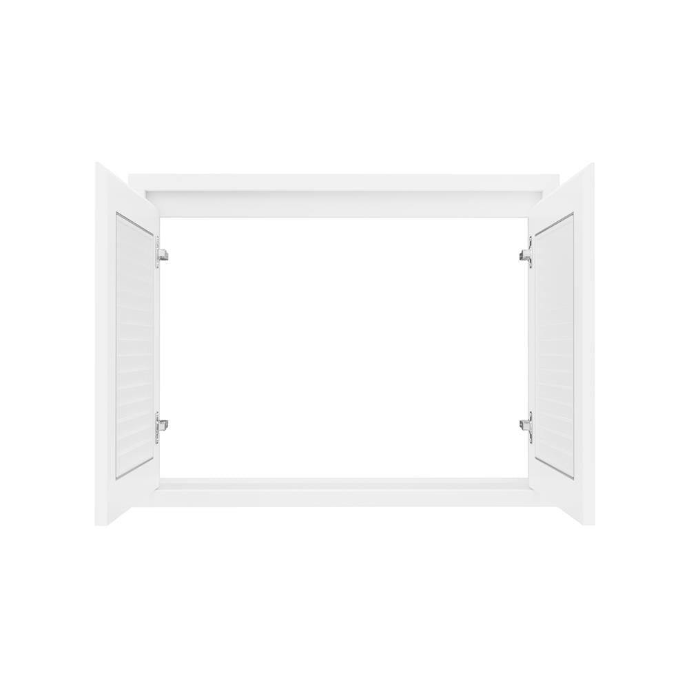 บานซิงค์คู่เกล็ดนอน JUPITER GRAND WHITE 87x67 ซม.
